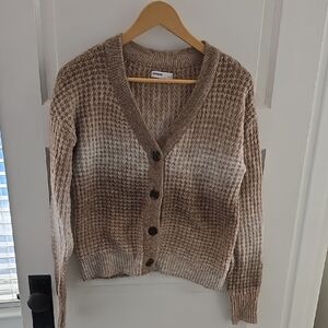 Sonoma Tan and Cream Cardigan